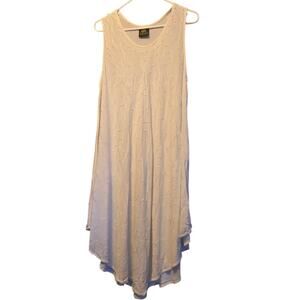 Rima Beach white embroidered bling swim cover up OS